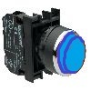 Кнопка выступающая синяя B100HM (1НО)
